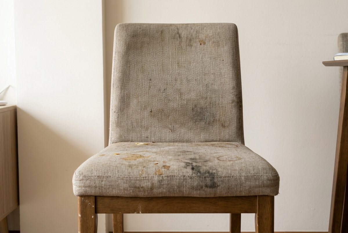 UltraRevive chair cleaning - dirty before a professional deep clean