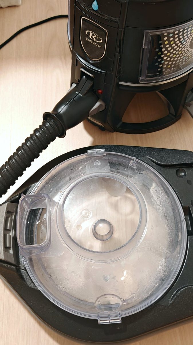 Dirty extraction water removed from a mattress by UltraRevive Singapore